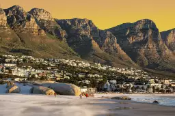 Plage de camps bay - paysages été