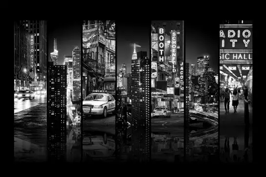 Taxi de new york recto verso - poster de new york
