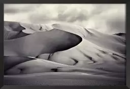 Désert du ténéré - tableau noir et blanc