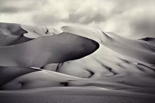 Désert du ténéré - tableau noir et blanc