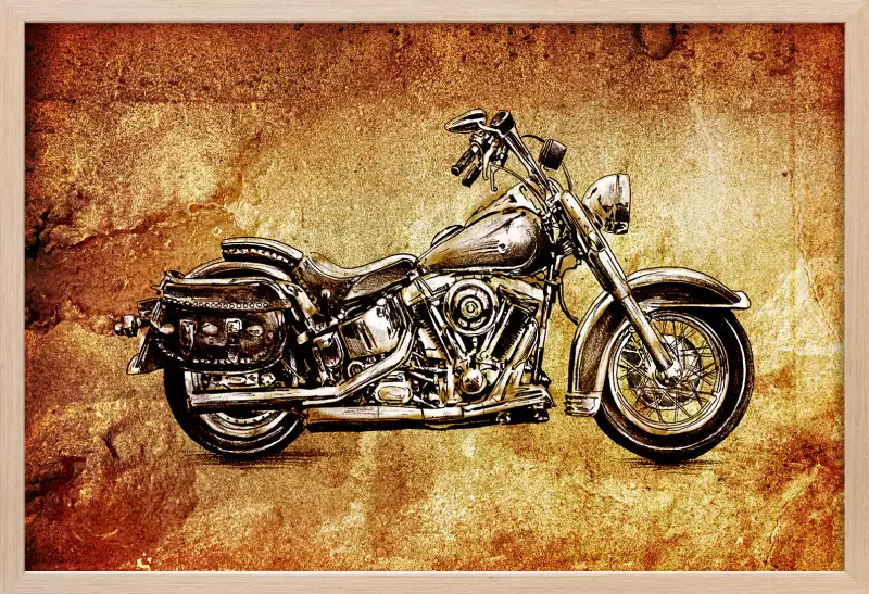 Harley davidson Affiches moto Cadre decoration