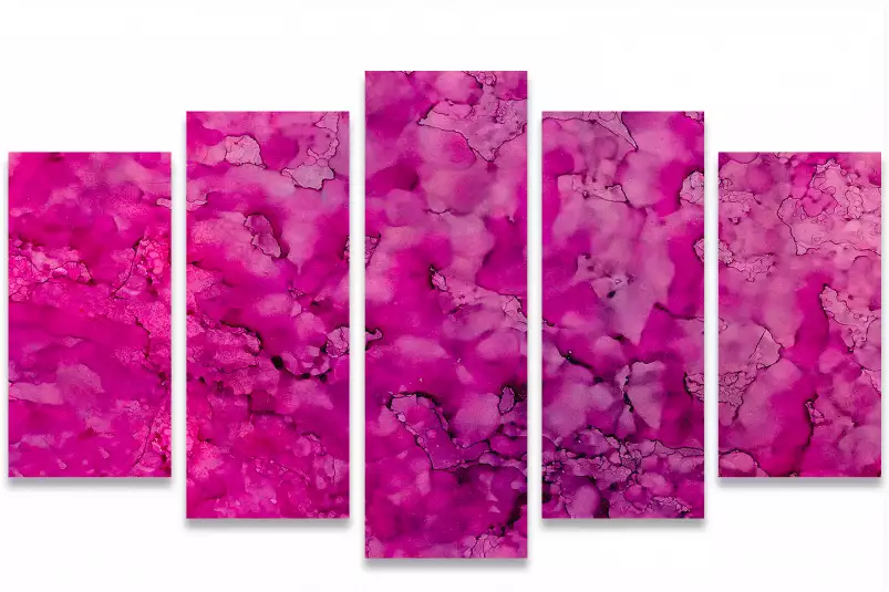 Fuchsia - affiche art abstrait