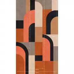 Block color - tapisserie panoramique graphique