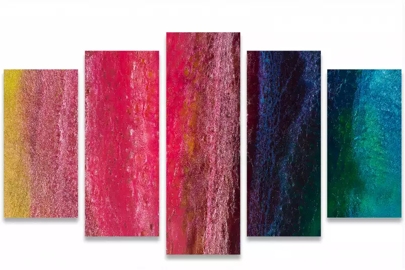 Vertical rainbow - affiche art abstrait