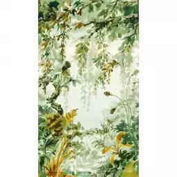 Aquarelle jungle - tapisserie panoramique jungle