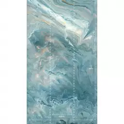 Marbre bleu - Tapisserie panoramique