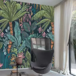 Tropical psyché - tapisserie panoramique palmier