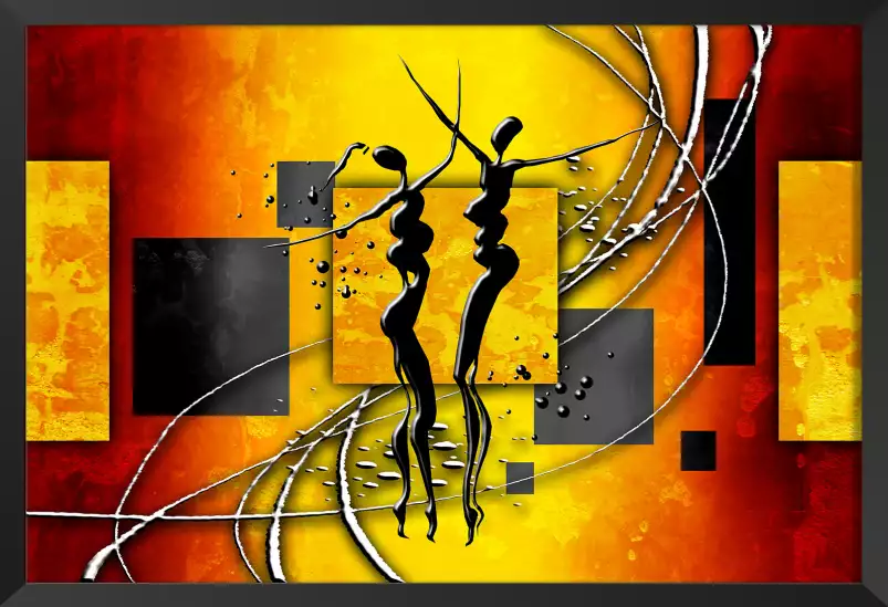 Danse - tableau design africain