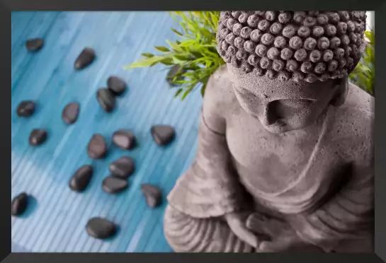 Buddha et bambous - tableau zen
