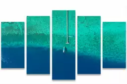 Blue lagoon - tableau bord de mer