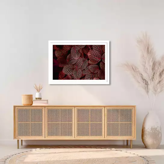 Dentelle rouge - poster nature morte