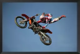 Superman en motocross - posters sportifs