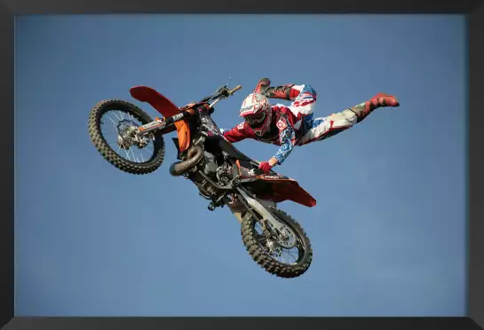 Superman en motocross - posters sportifs