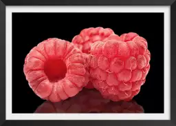 Framboises - affiche fruits