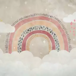 Dream rainbow - tapisserie panoramique bebe