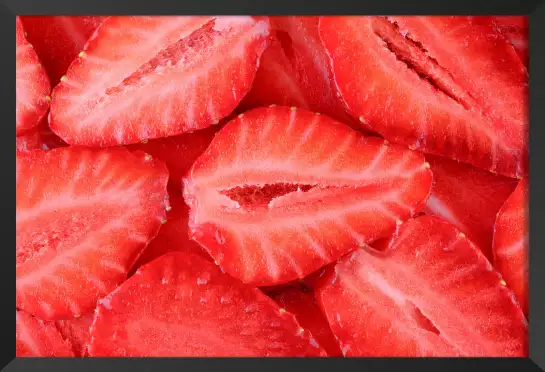 Salade de fraises - affiche fruits
