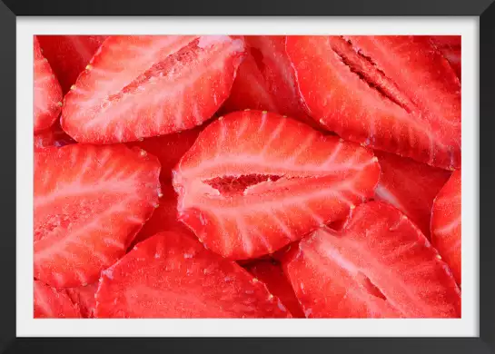 Salade de fraises - affiche fruits