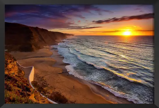 Coucher de soleil sur l'océan - paysage mer coucher de soleil