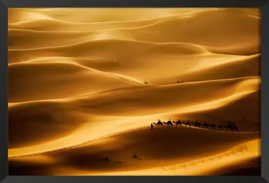 Le desert des nomades - poster paysage