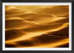 Le desert des nomades - poster paysage