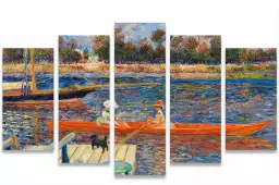 Augute renoir, la seine à argenteuil - tableau celebre