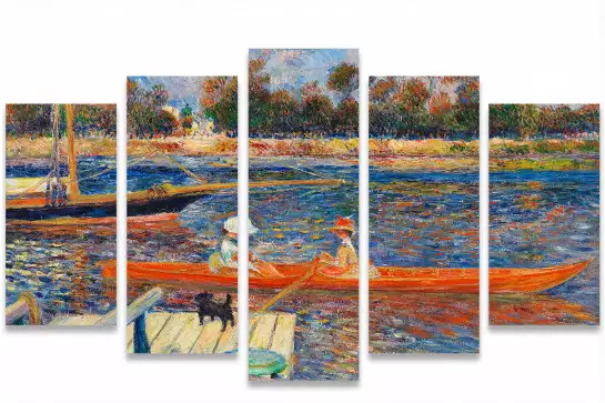 Augute renoir, la seine à argenteuil - tableau celebre