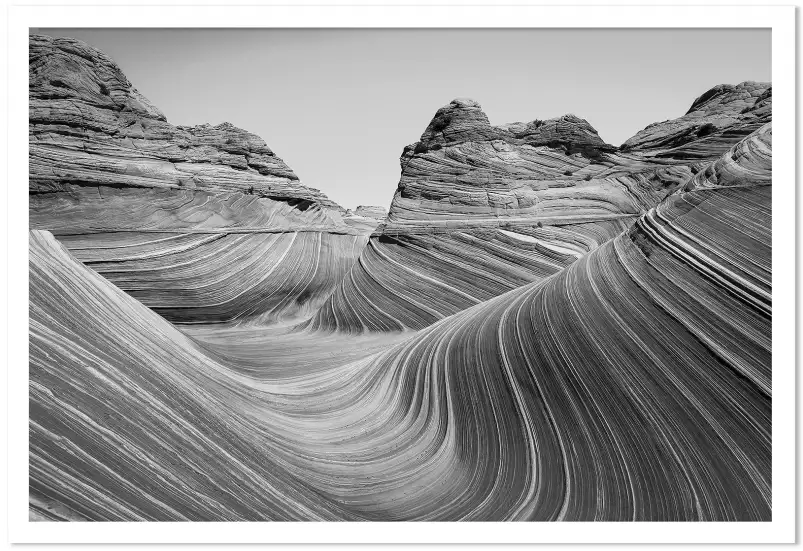 Grand canyon noir et blanc - paysage noir et blanc