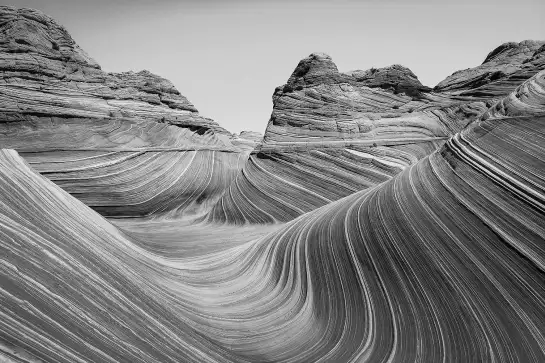 Grand canyon noir et blanc - paysage noir et blanc