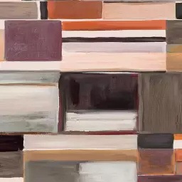 Bibliothèque abstraite - tapisserie murale panoramique colorée