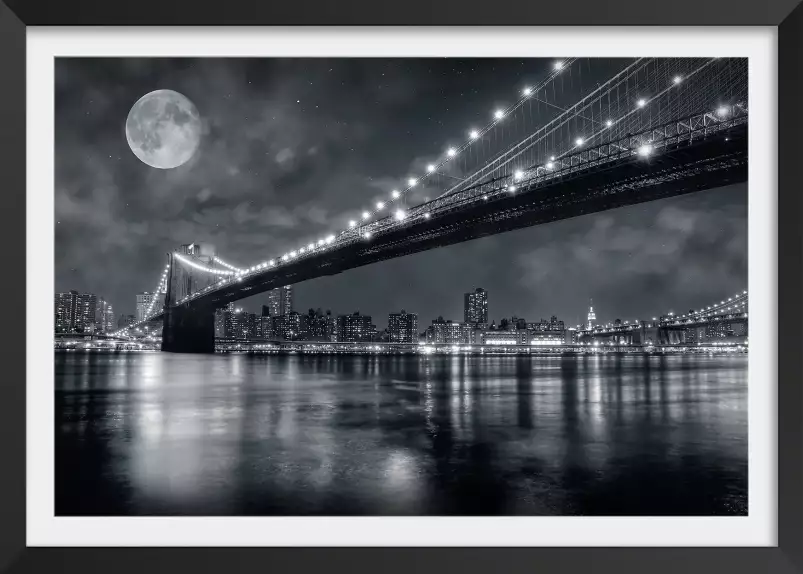 Brooklyn bridge - affiche new york