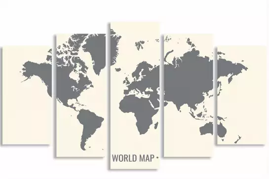 World map - tableau monde