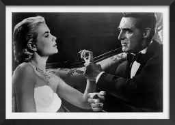 Cary grant et grace kelly - photos noir et blanc célébrités