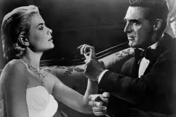 Cary grant et grace kelly - photos noir et blanc célébrités