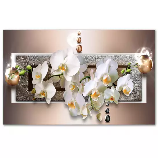Fleurs d'orchidées  - tableau pas cher