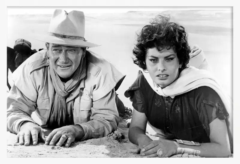 D acteurs john wayne et sophia loren Affiches c l brit s