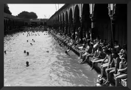 Piscine deligny - poster paris vintage