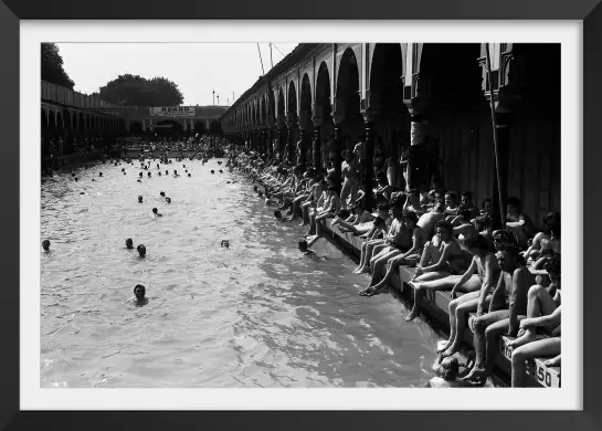 Piscine deligny - poster paris vintage