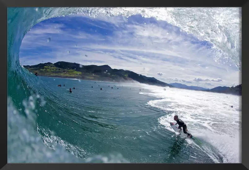 Surf tube mundaka - affiche de surf