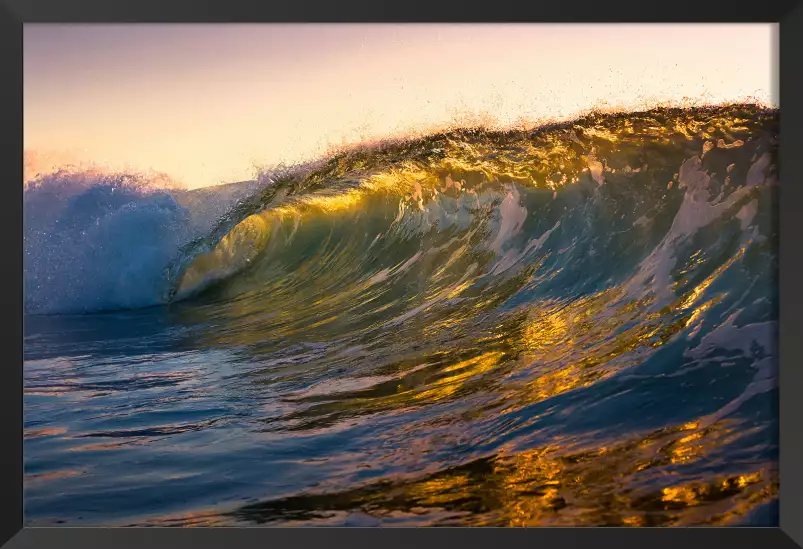 Marin sur coucher de soleil - tableaux mer