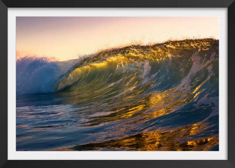 Marin sur coucher de soleil - tableaux mer