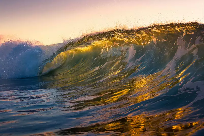 Marin sur coucher de soleil - tableaux mer