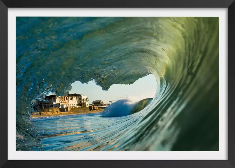 Hossegor dans le tube - tableaux mer