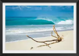 Plage de sable blanc - tableaux mer