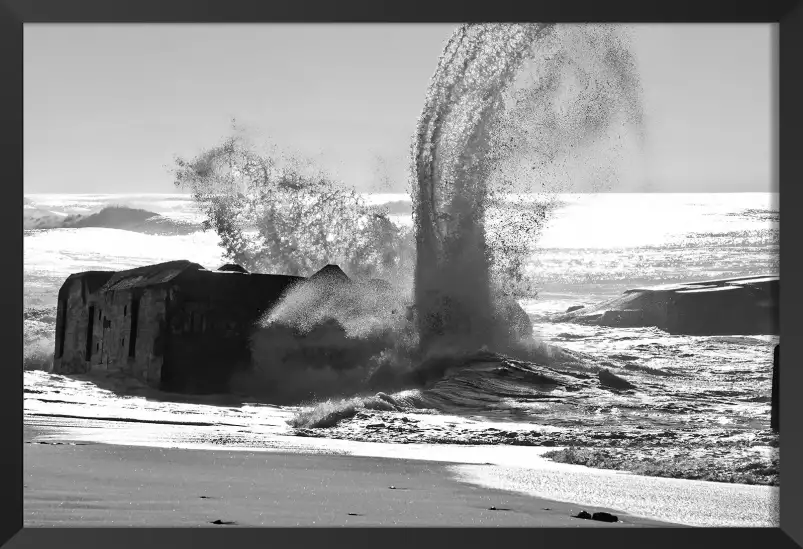 Blockhaus de capbreton - tableau paysage mer