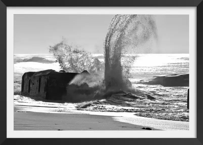 Blockhaus de capbreton - tableau paysage mer