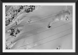 Traces snowpowder - affiche ski