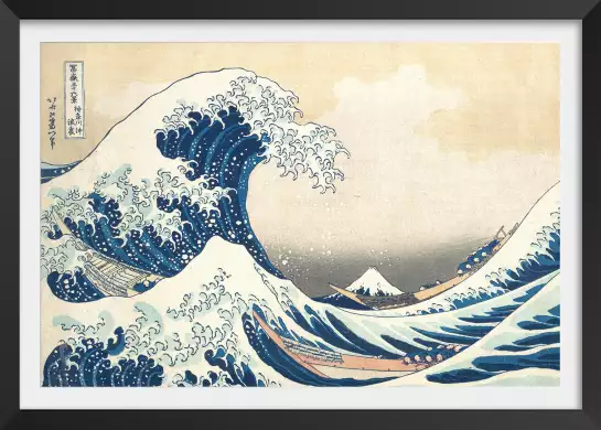 Hokusai - La vague de kanagawa - tableau celebre
