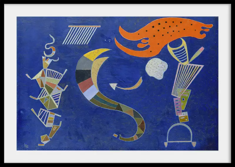 Blue painting par Kandinsky│ Affiches de peintures célèbres│ Hexoa