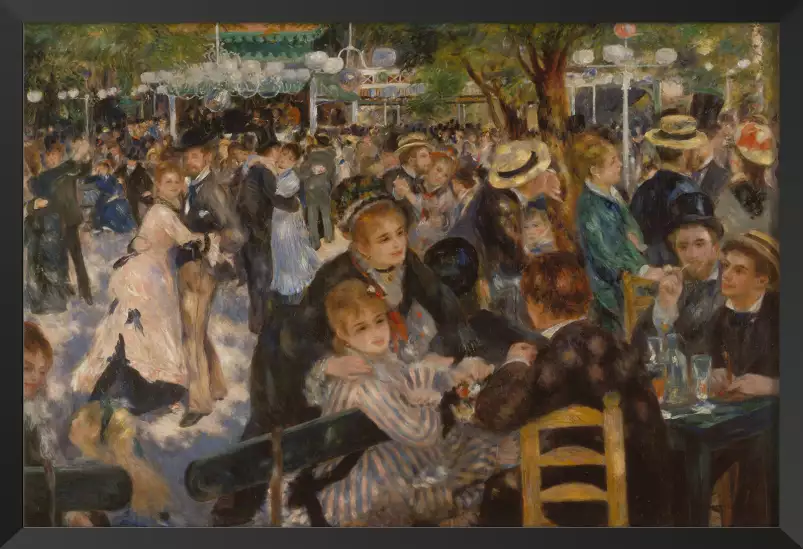 Le bal du moulin -Auguste Renoir - tableau celebre