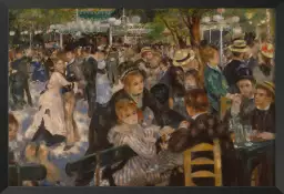 Le bal du moulin -Auguste Renoir - tableau celebre